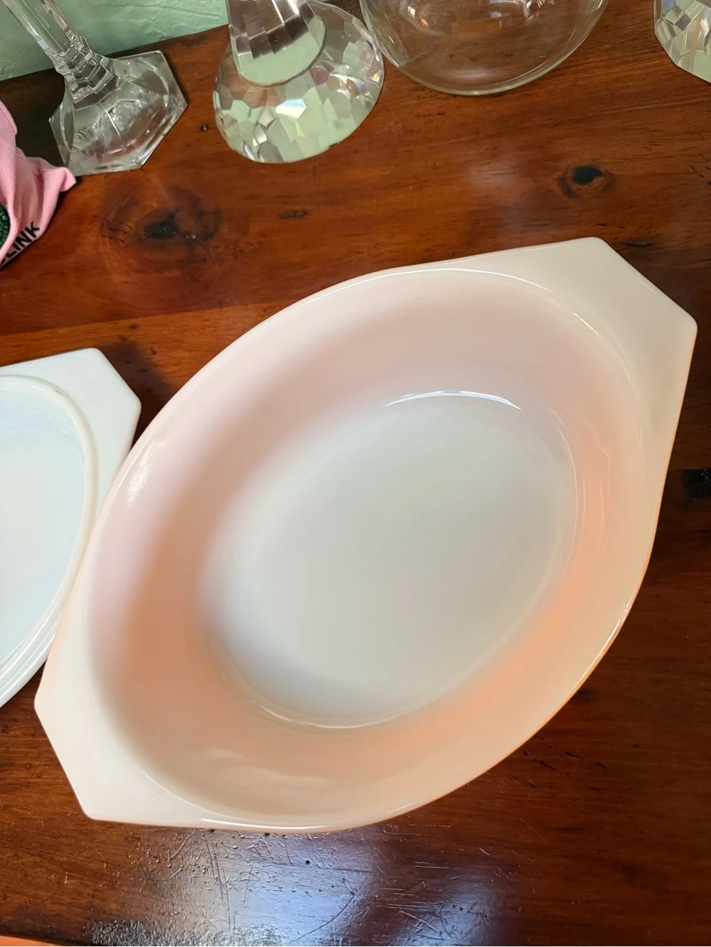 Vintage-Style Yellow Casserole Dish with Sunburst Lid